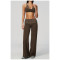 Custom Yoga Sets|Wholesale Fitness Set with Square Back, Casual and Stylish Fold-Up Waistband