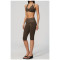 Custom Yoga Sets|Wholesale Fitness Set with Square Back, Casual and Stylish Fold-Up Waistband