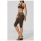 Custom Yoga Sets|Wholesale Fitness Set with Square Back, Casual and Stylish Fold-Up Waistband
