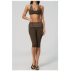 Custom Yoga Sets|Wholesale Fitness Set with Square Back, Casual and Stylish Fold-Up Waistband