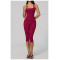 Custom jumpsuits|Wholesale One-piece square neck vest slimming one-piece mid-length pants yoga