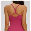 Custom Yoga Vest|Wholesale Fitted yoga vest, casual and versatile, double shoulder strap vest