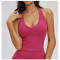 Custom Yoga Vest|Wholesale Tight-fitting yoga vest with open back versatile for wearing as outerwear
