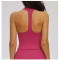 Custom Yoga Vest|Wholesale Tight-fitting yoga vest with open back versatile for wearing as outerwear
