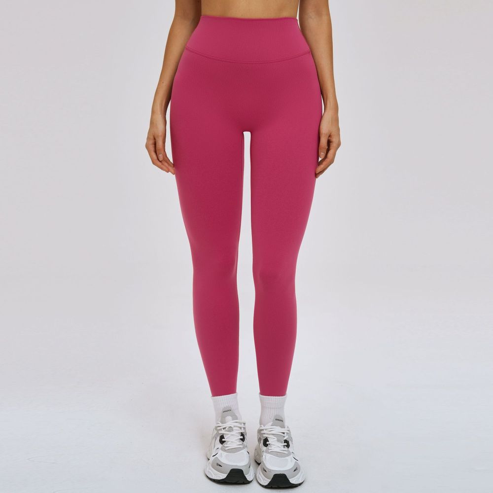 High-waist 4-way stretch yoga leggings for Vinyasa and Pilates