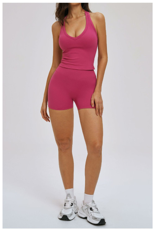 Custom Yoga Sets|Wholesale Yoga Set with Beautiful Back Fitted and Versatile Suitable for Outdoor