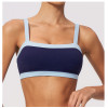 Custom Yoga bra|WholesaleWomen sports bra breathable and sweat-wicking color-blocked  one-piece cup