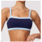 Custom Yoga bra|WholesaleWomen sports bra breathable and sweat-wicking color-blocked  one-piece cup