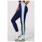 Custom yoga leggings|Wholesale Color-blocked yoga pants with butt-lifting high elasticity fitness