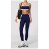 Custom Yoga Sets|Wholesale Color-blocked yoga Set with a beautiful back tight fit and breathability