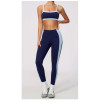 Custom Yoga Sets|Wholesale Color-blocked yoga Set with a beautiful back tight fit and breathability