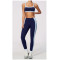 Custom Yoga Sets|Wholesale Color-blocked yoga Set with a beautiful back tight fit and breathability