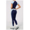 Custom Yoga Sets|Wholesale Yoga Set Round Neck Short Sleeve High Waist Long Pants High Elasticity