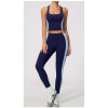 Custom Yoga Sets|Wholesale Yoga set with color blocking for outdoor running and fitness