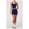 Custom Yoga Sets|Wholesale New yoga outfit set for women with padded bra top and high-waisted