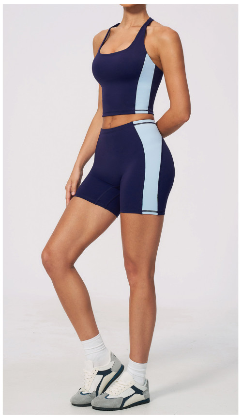 Custom Yoga Sets|Wholesale New yoga outfit set for women with padded bra top and high-waisted