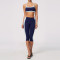 Custom Yoga Sets|Wholesale Color-blocked yoga set for women slim fit sweat-wicking and breathable