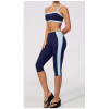 Custom Yoga Sets|Wholesale Color-blocked yoga set for women slim fit sweat-wicking and breathable
