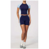 Custom Yoga Sets|Wholesale New women's color-blocked short yoga outfit for Pilates training
