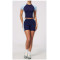 Custom Yoga Sets|Wholesale New women's color-blocked short yoga outfit for Pilates training