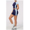 Custom Yoga Sets|Wholesale New women's color-blocked short yoga outfit for Pilates training
