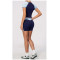Custom Yoga Sets|Wholesale New women's color-blocked short yoga outfit for Pilates training