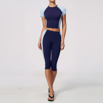 Custom Yoga Sets|Wholesale New yoga set, slimming peach-shaped buttock training cropped pants