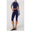 Custom Yoga Sets|Wholesale New yoga set, slimming peach-shaped buttock training cropped pants