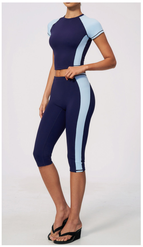 Custom Yoga Sets|Wholesale New yoga set, slimming peach-shaped buttock training cropped pants
