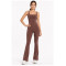 Custom Yoga Sets|New Yoga Set Supplier Color-Blocked Yoga Flared Pants Set for Sports and Fitness