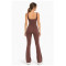 Custom Yoga Sets|New Yoga Set Supplier Color-Blocked Yoga Flared Pants Set for Sports and Fitness