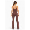 Custom Yoga Sets|New Yoga Set Supplier Color-Blocked Yoga Flared Pants Set for Sports and Fitness