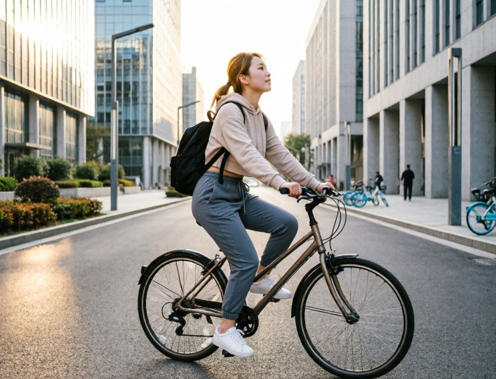 Commuter athleisure with joggers and a backpack