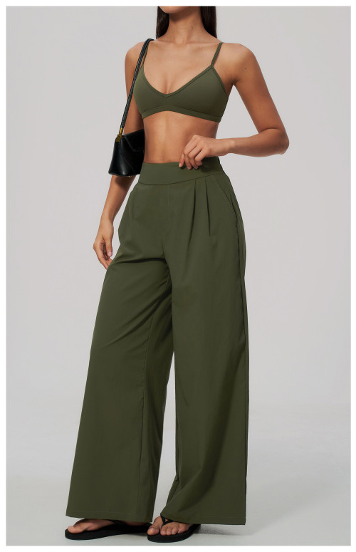Custom Yoga Sets|2026 New Fitness Set: Open-Back Sports Bra & High-Waisted Yoga Wear Manufacturer