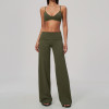 Custom Yoga Sets|Supplier of High-stretch yoga set featuring a strappy, open-back design