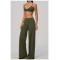 Custom Yoga Sets|Supplier of High-stretch yoga set featuring a strappy, open-back design