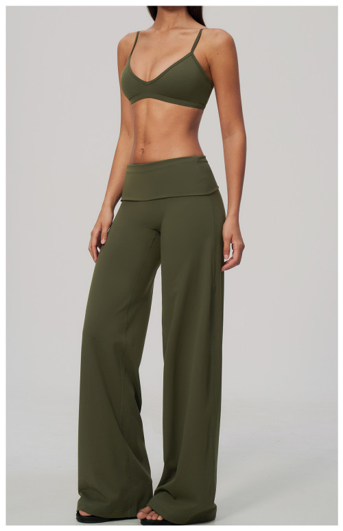 Custom Yoga Sets|Supplier of High-stretch yoga set featuring a strappy, open-back design