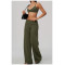 Custom Yoga Sets|Supplier of High-stretch yoga set featuring a strappy, open-back design