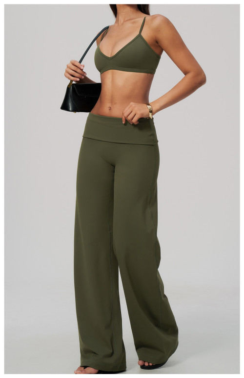 Custom Yoga Sets|Supplier of High-stretch yoga set featuring a strappy, open-back design
