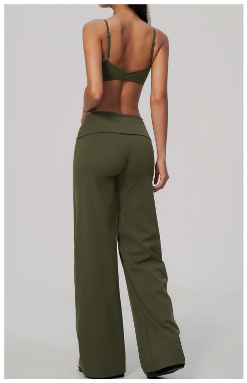 Custom Yoga Sets|Supplier of High-stretch yoga set featuring a strappy, open-back design
