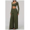 Custom Yoga Sets|Supplier of Stylish, Slim-Fit, Wide-Leg Long-Sleeve Cropped Athleisure Set