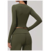 Custom long-sleeved sweatshirt |Wholesale High-Stretch Slim-Fit Long-Sleeve Yoga Pilate Training Top