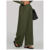 Custom sports sweatpants|Wholesale Loose-fitting wide-leg pants highly elastic quick-drying