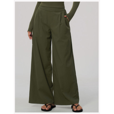 Custom sports sweatpants|Wholesale Loose-fitting wide-leg pants highly elastic quick-drying