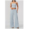Custom Yoga Sets|Supplier of Sophisticated Yoga Set: Striped Casual Wide-Leg Pants Outfit