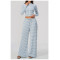 Custom Yoga Sets|Supplier of Yoga set zip-up mock neck  breathable fabric and wide-leg bottoms