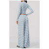 Custom Yoga Sets|Supplier of Yoga set zip-up mock neck breathable fabric and wide-leg bottoms