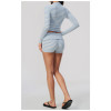 Custom Yoga Sets|Supplier of High-Waisted Striped Yoga Set–Breathable Athletic Shorts Fitness Wear