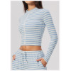 Custom Yoga Jackets | Wholesale New slim-fit striped fitness jacket with a stand-up collar.