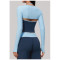 Custom long-sleeved sweatshirt |Wholesale Long-sleeve open-back yoga shrug/cover-up for outdoor
